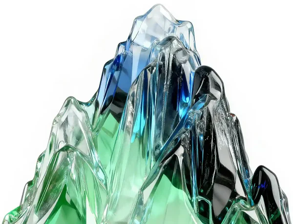 Puncak AI 3D crystal Malaysian mountain